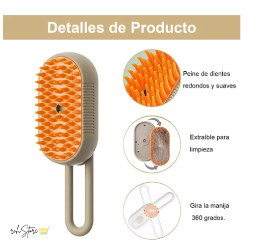 Cepillo a vapor para Mascotas
