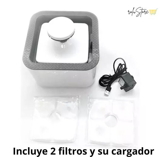 Bebedero eléctrico para mascotas + 2 filtros