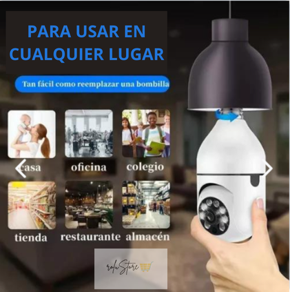 Cámara Ampolleta 360 con Wifi