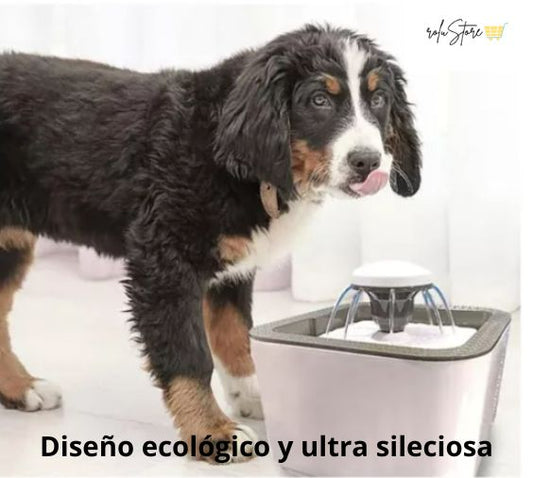 Bebedero eléctrico para mascotas + 2 filtros