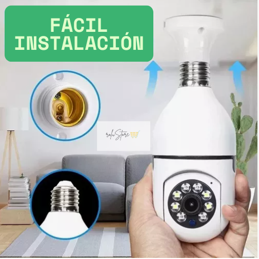 Cámara Ampolleta 360 con Wifi